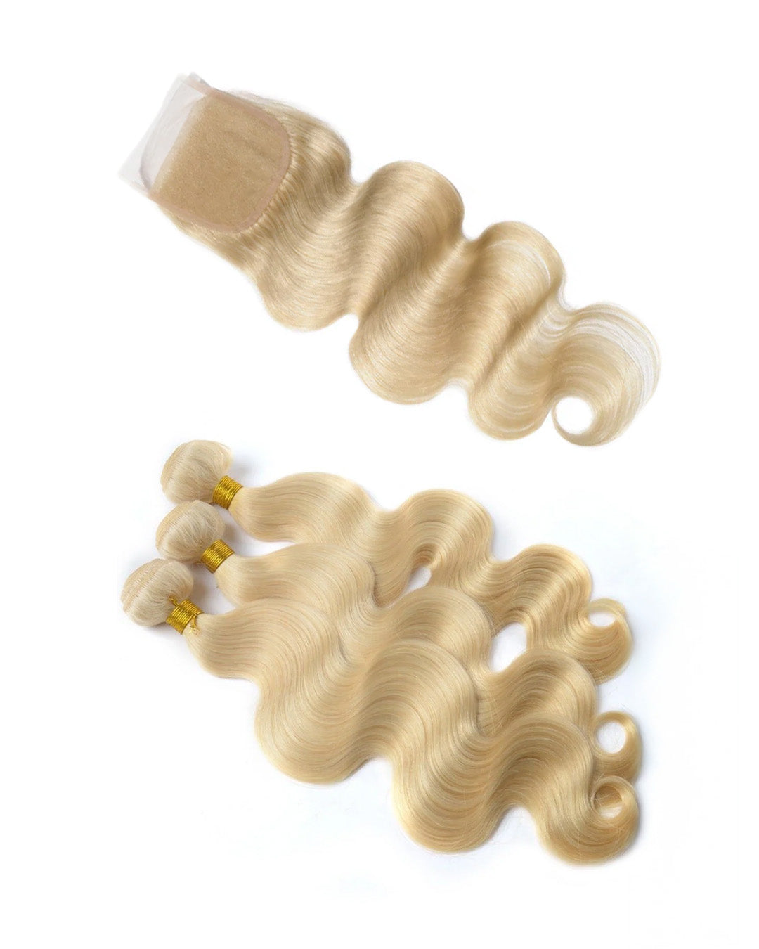 613 Blonde 3 Bundle Deal + Frontal or Closure