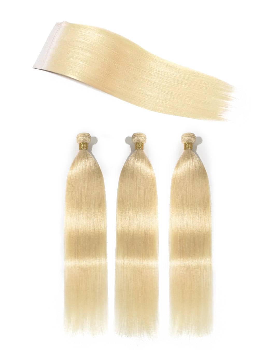 613 Blonde 3 Bundle Deal + Frontal or Closure