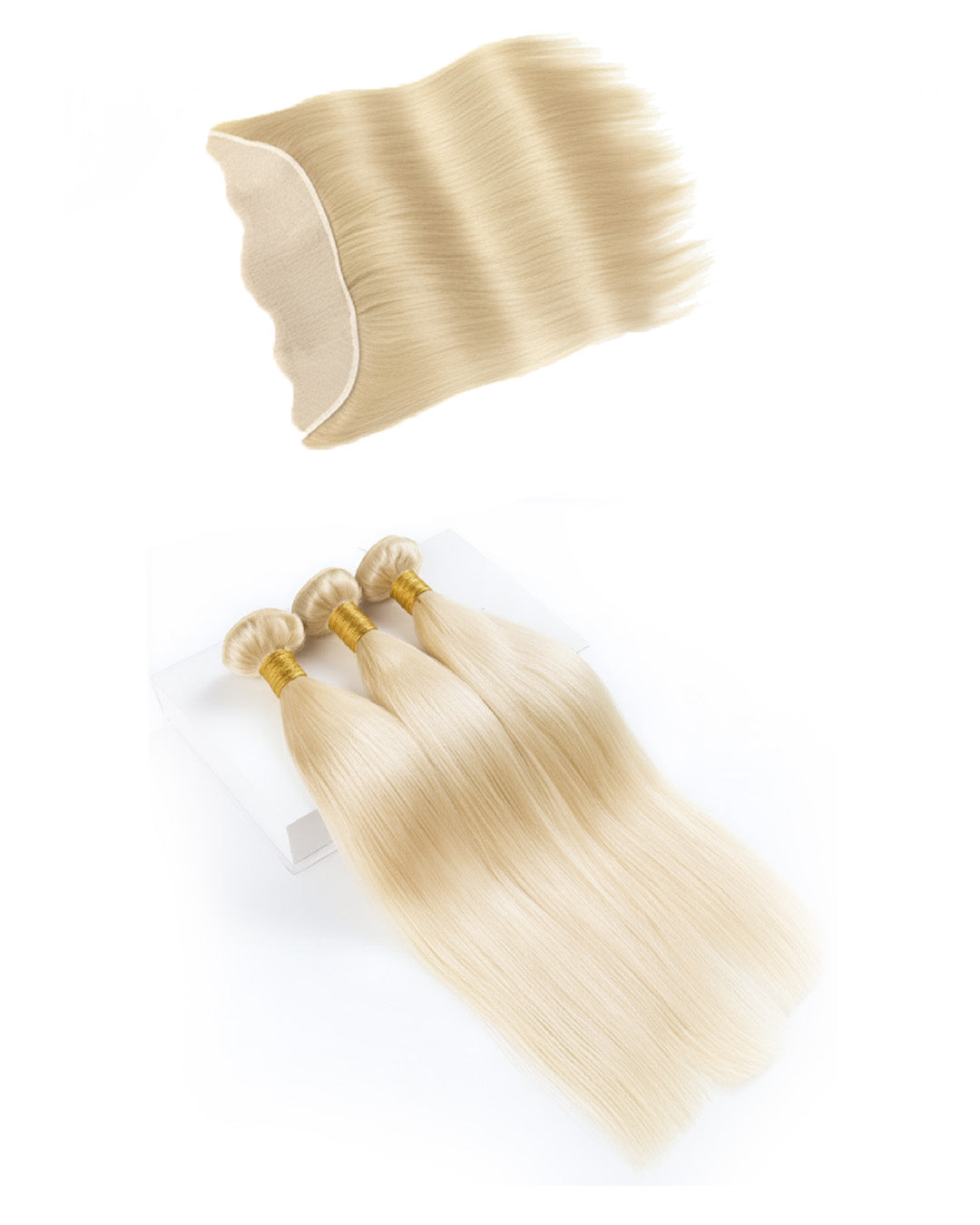613 Blonde 3 Bundle Deal + Frontal or Closure